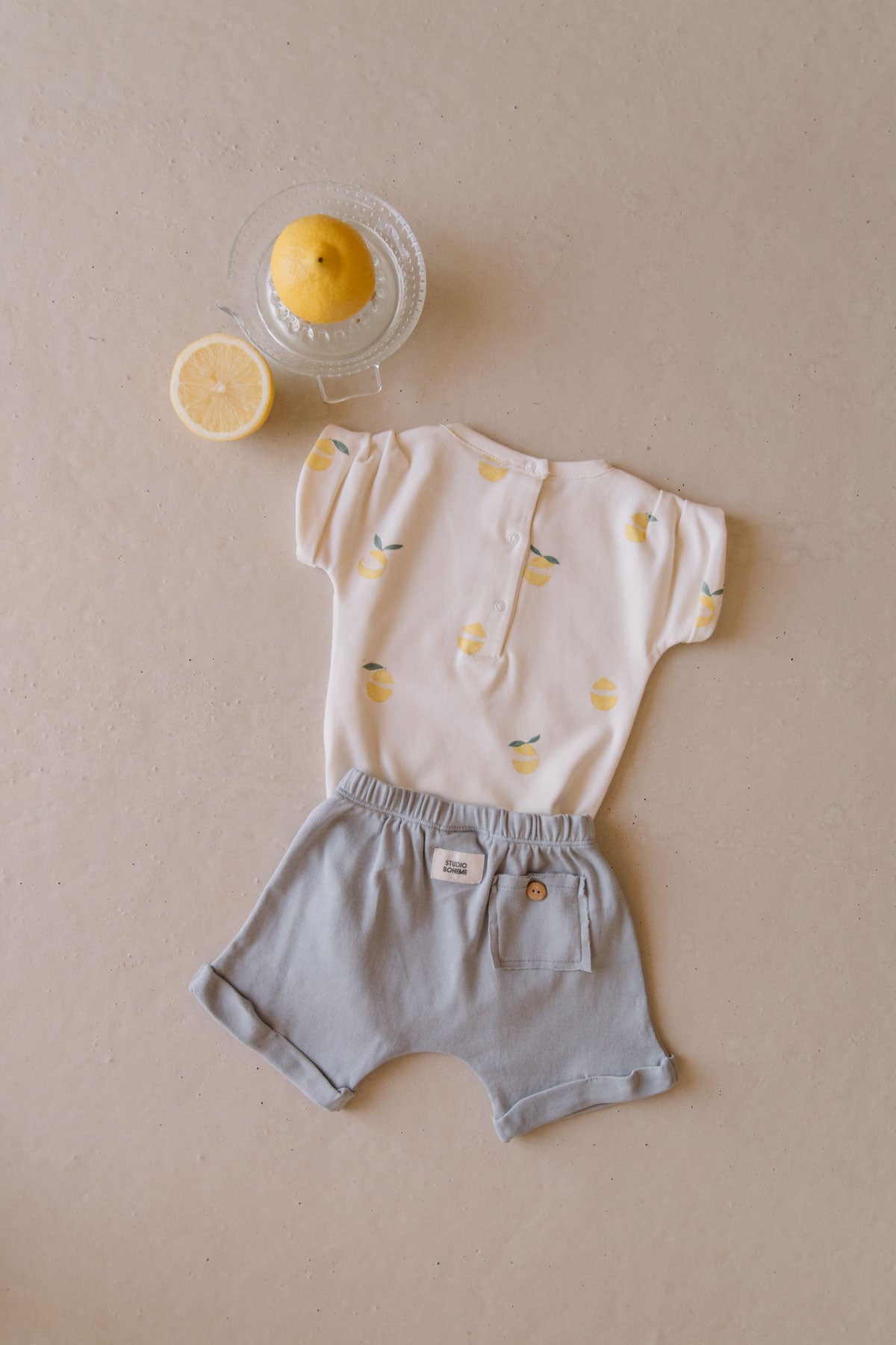 【予約】<STUDIO BOHEME PARIS> BODYSUIT BAMA - OFF WHITE / LEMON - DROP2