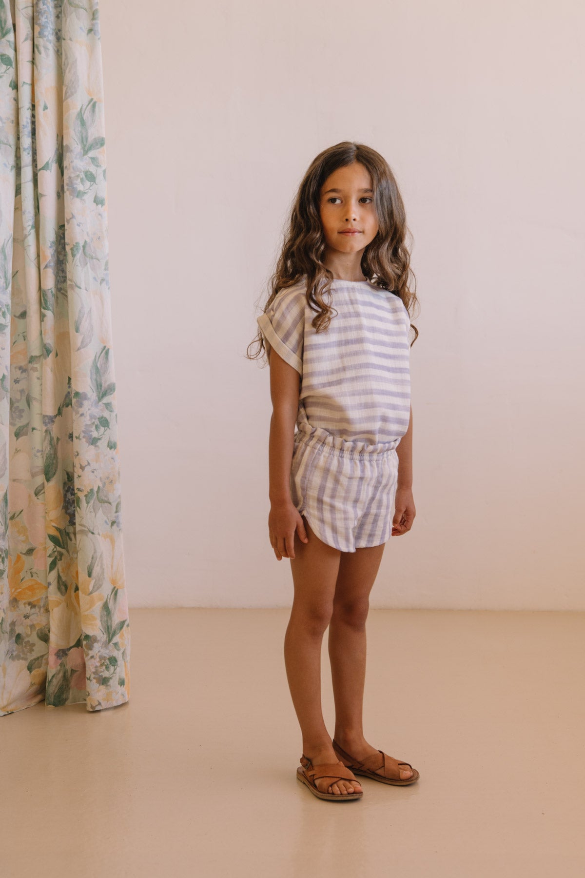 【予約】<STUDIO BOHEME PARIS> BLOUSE PRASLIN - IRIS STRIPES - DROP2