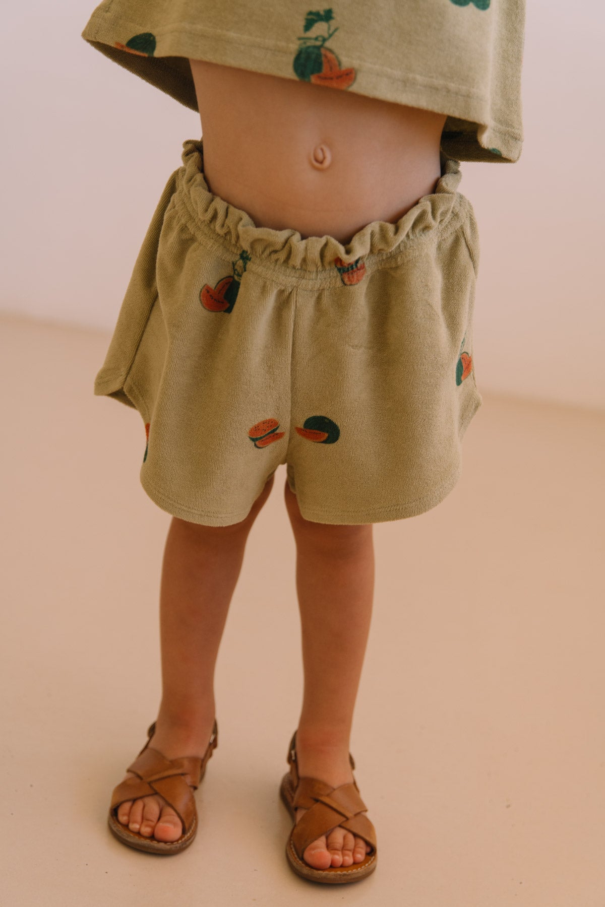 【予約】<STUDIO BOHEME PARIS> TSHIRT ESSENTIAL - GOLDEN GREEN / WATERMELON - DROP2