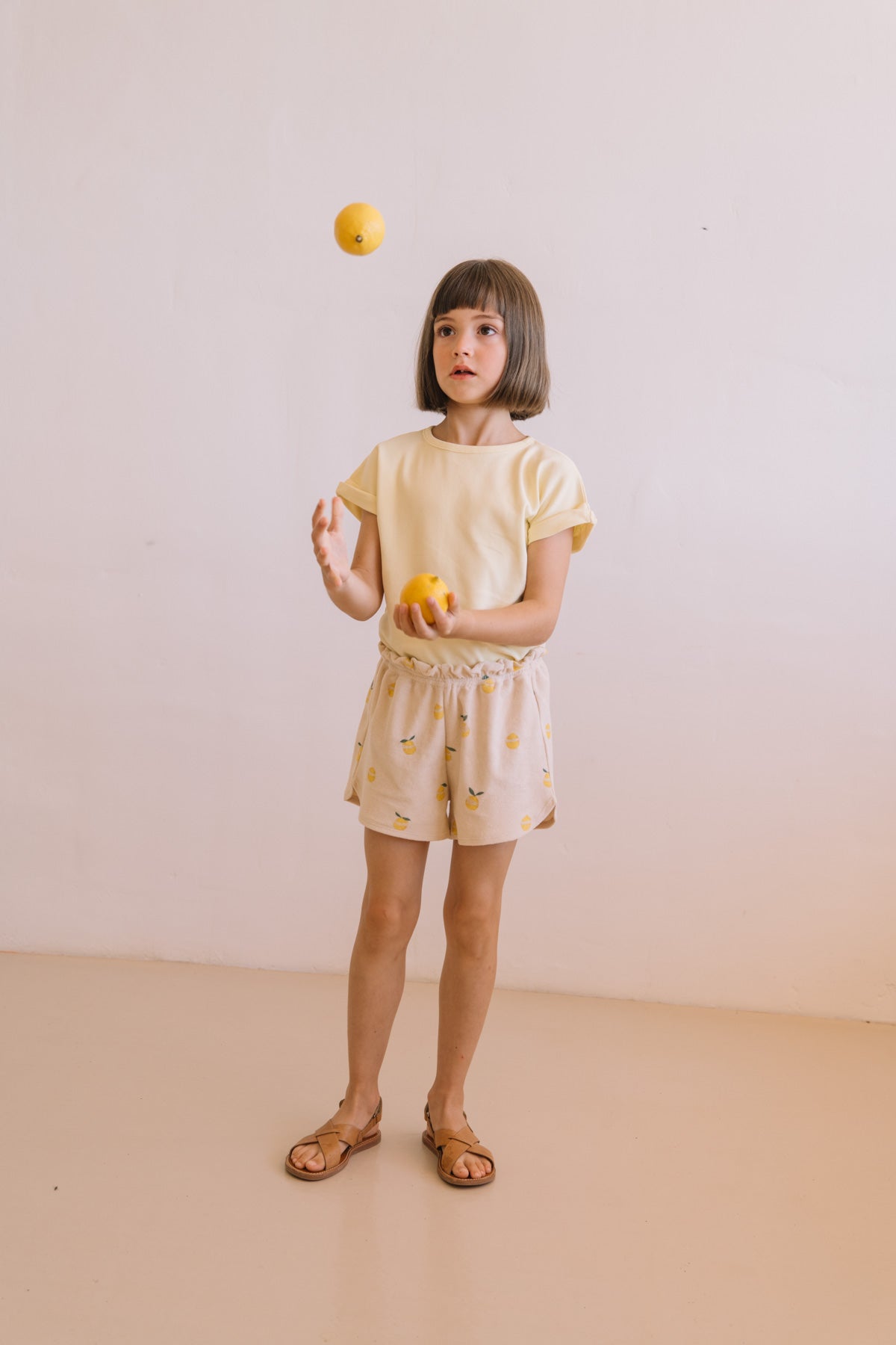 【予約】<STUDIO BOHEME PARIS> SHORTS GEORGY - SAND / LEMON - DROP1