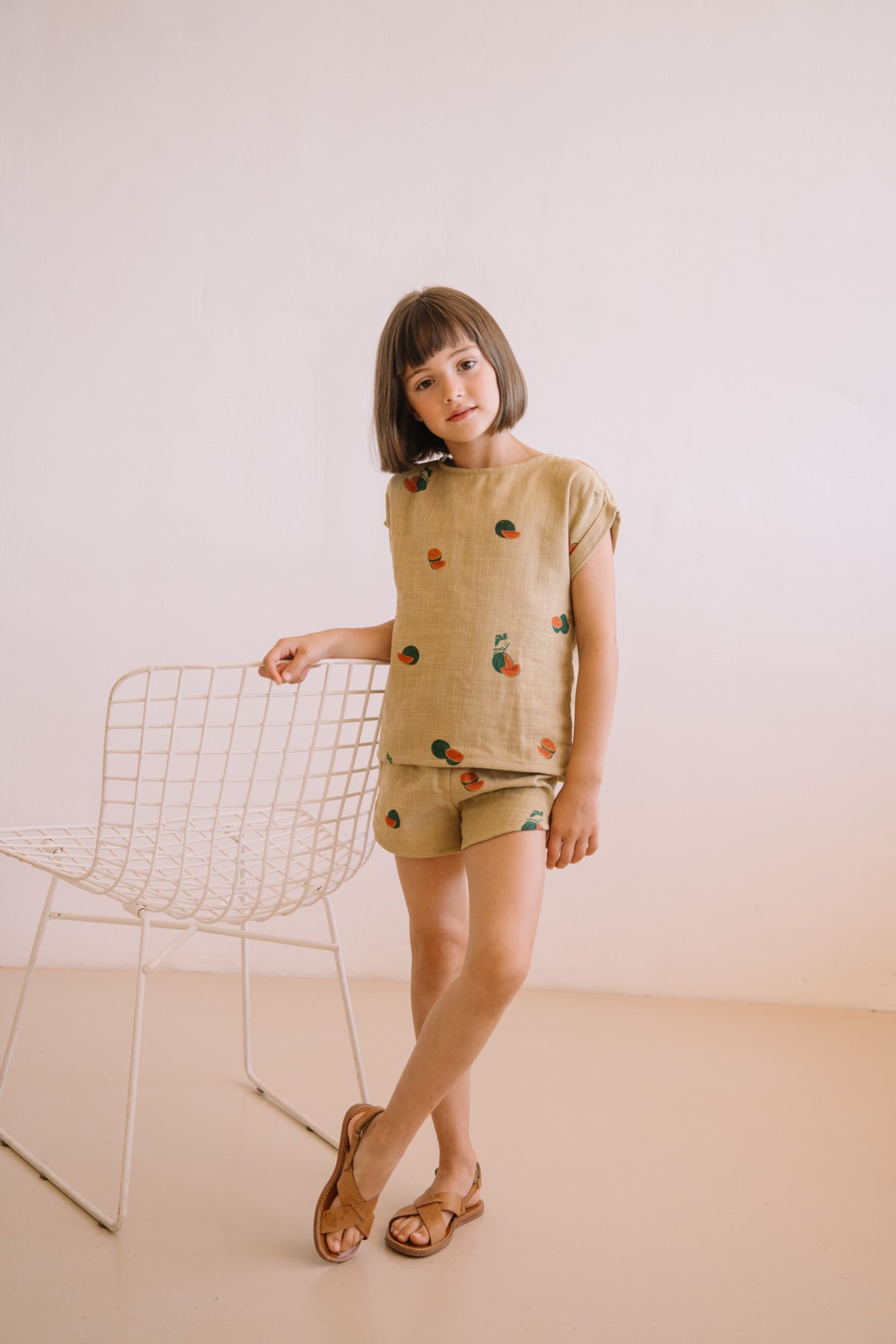 【予約】<STUDIO BOHEME PARIS> SHORTS GEORGETTE - STARFISH / WATERMELON - DROP1