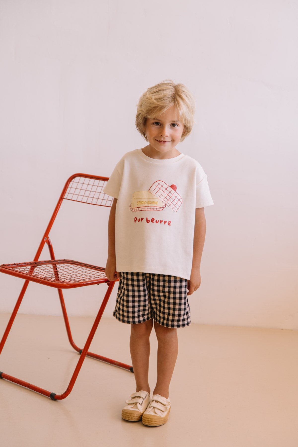 【予約】<STUDIO BOHEME PARIS> BERMUDA BASILE - GINGHAM - DROP2