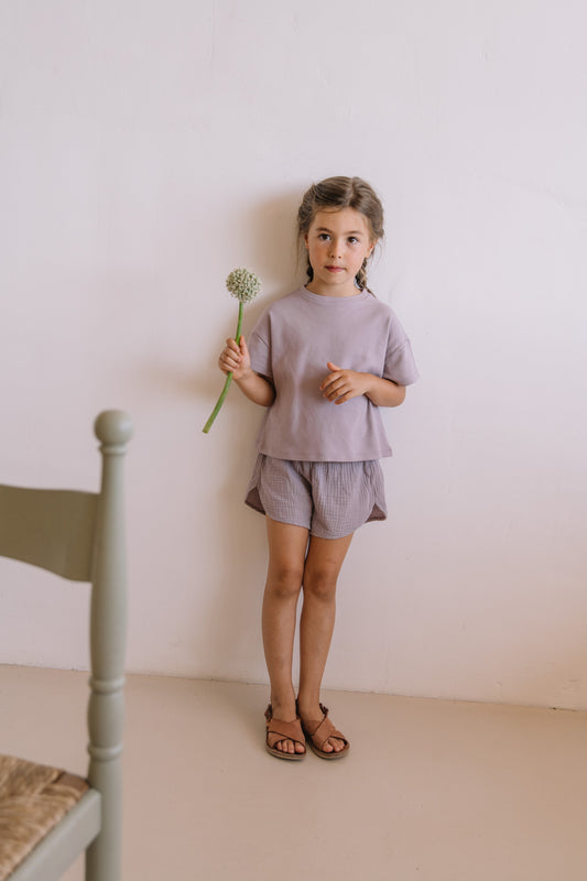 【予約】<STUDIO BOHEME PARIS> SHORTS GEORGETTE - NIRVANA LILA - DROP2