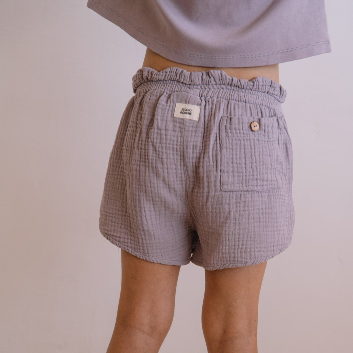 【予約】<STUDIO BOHEME PARIS> SHORTS GEORGETTE - NIRVANA LILA - DROP2