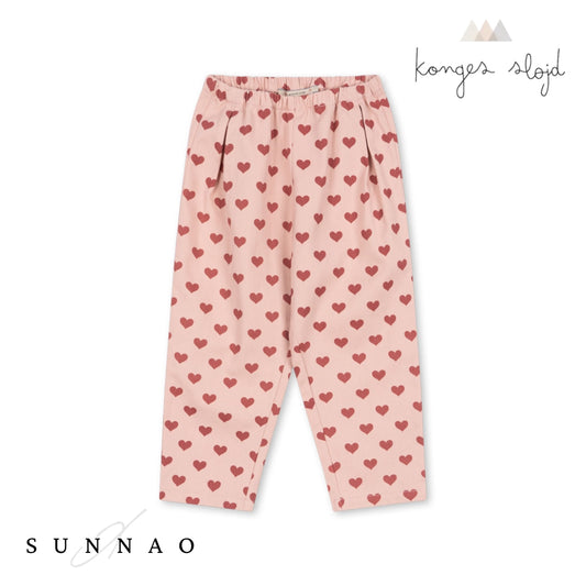 <Konges Sløjd> FEN PANTS - AMOUR ROUGE（12M-6Y）