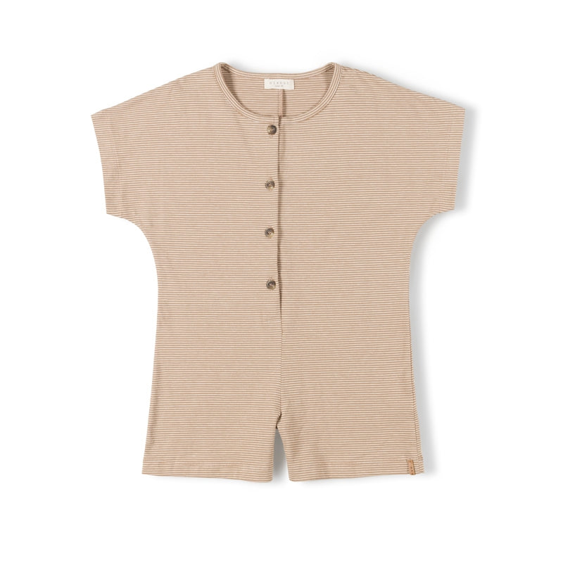 <Nixnut>Row Playsuit - Dust Stripe（80-98）