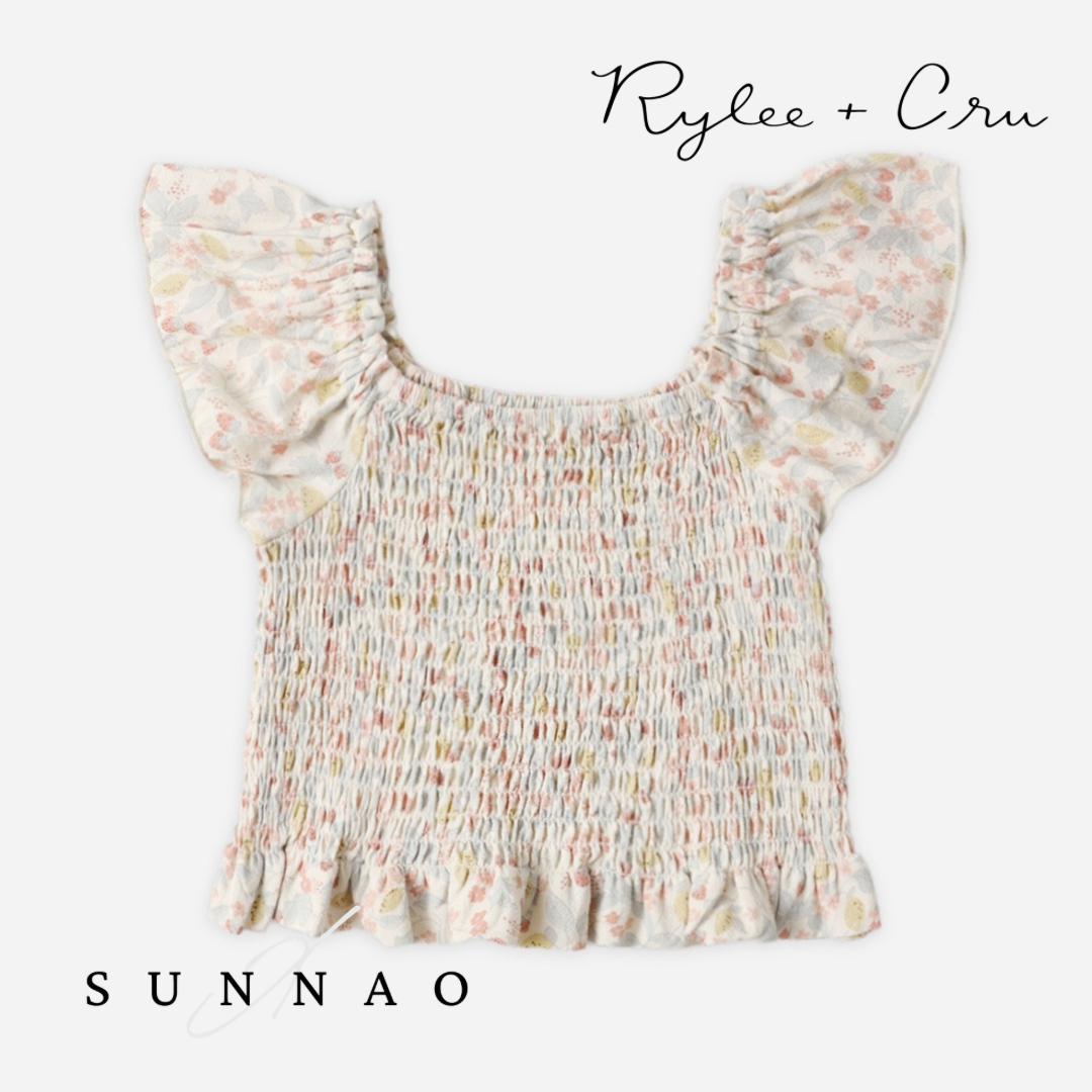 <Rylee + Cru> ZAYLA TOP - SUMMER GARDEN