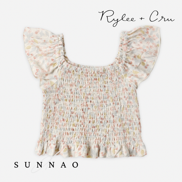 <Rylee + Cru> ZAYLA TOP - SUMMER GARDEN