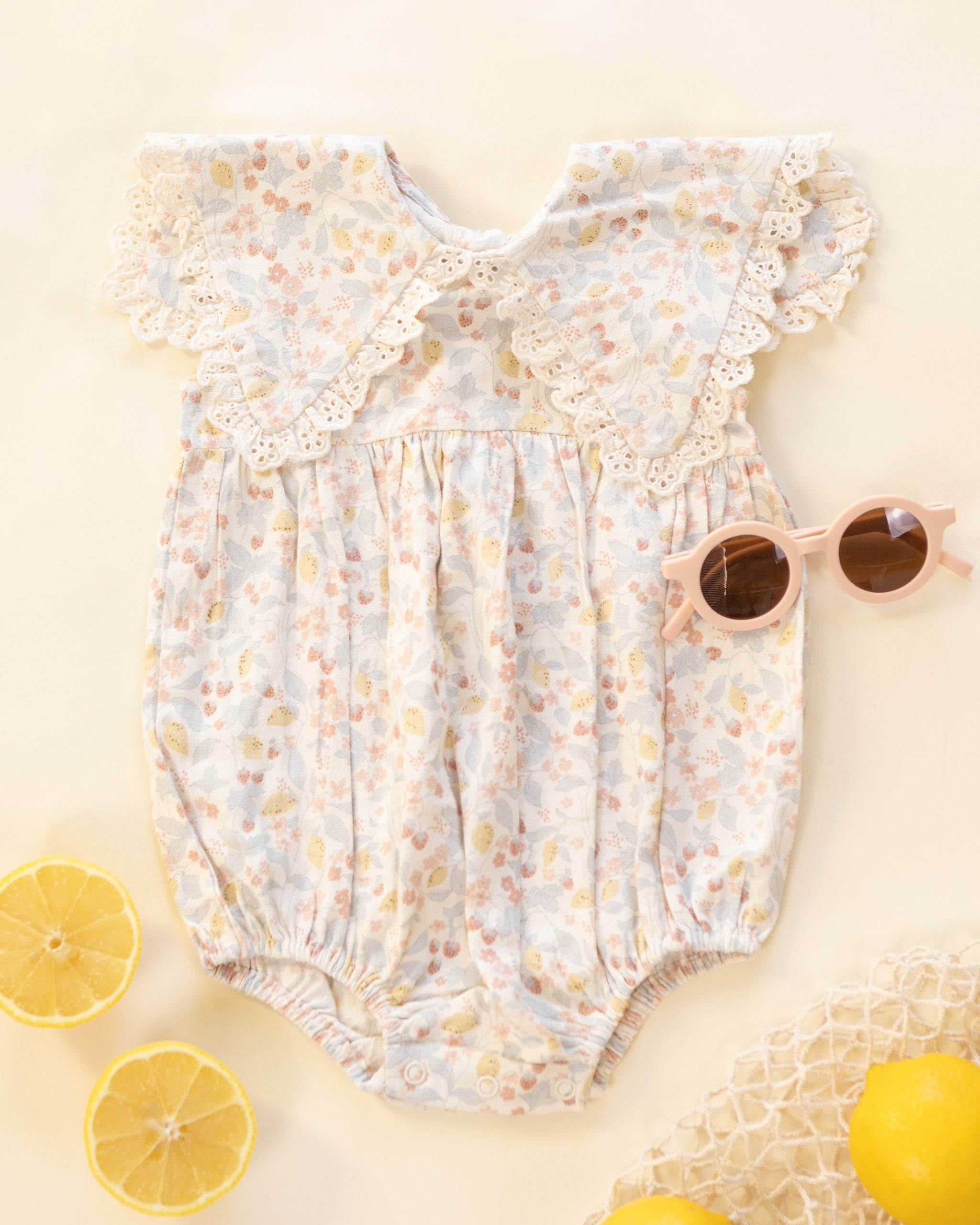 <Rylee + Cru> PORTER ROMPER - SUMMER GARDEN