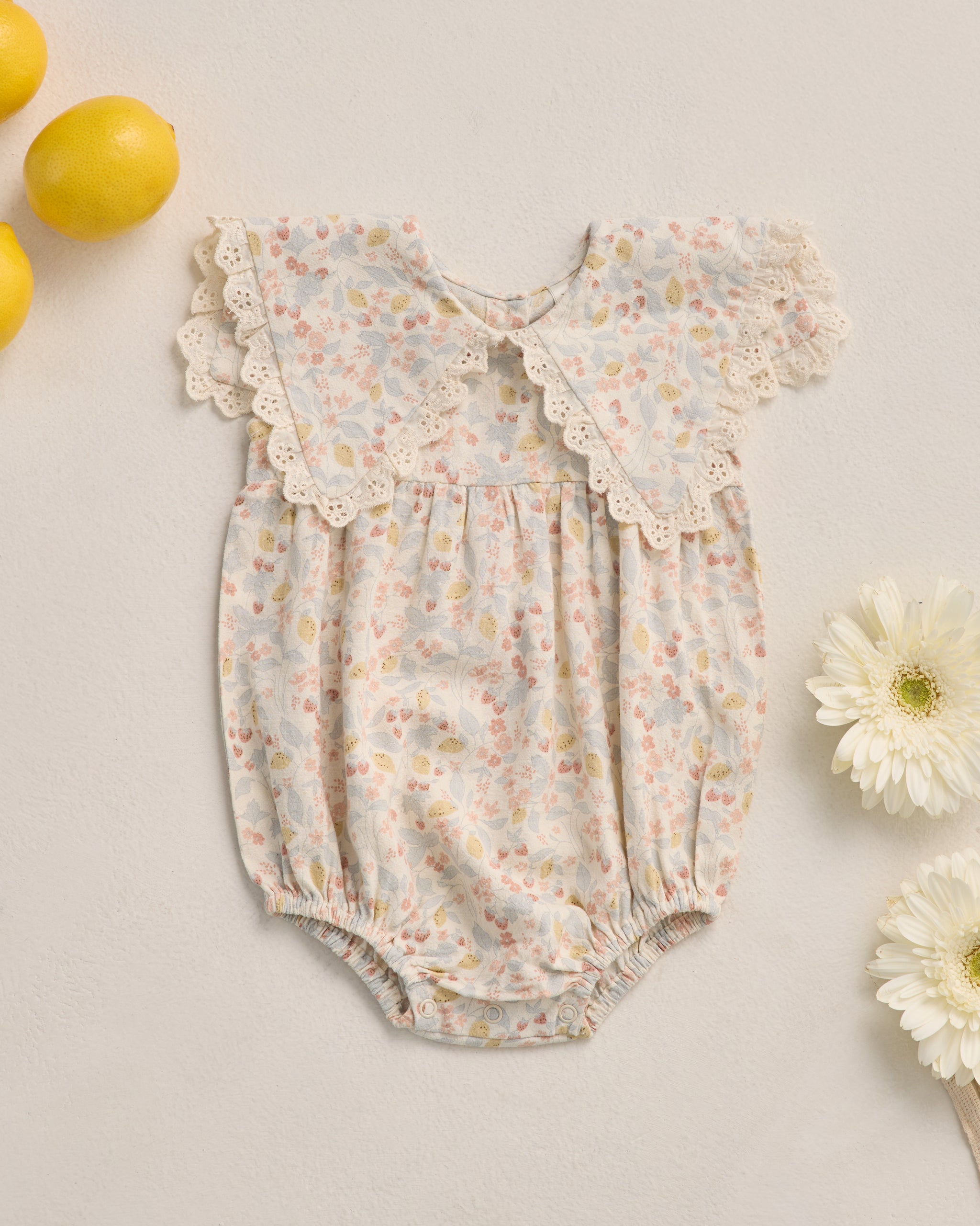 <Rylee + Cru> PORTER ROMPER - SUMMER GARDEN
