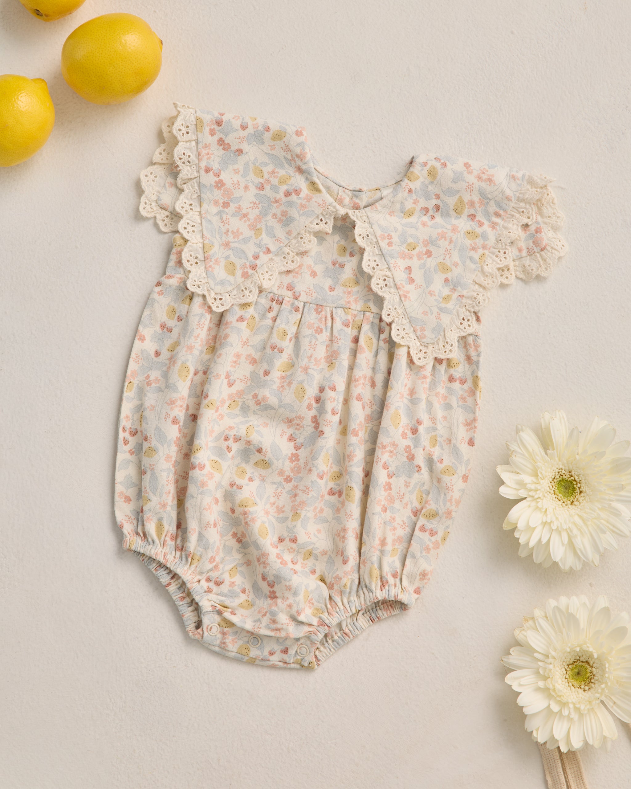 <Rylee + Cru> PORTER ROMPER - SUMMER GARDEN