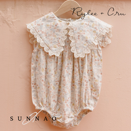 <Rylee + Cru> PORTER ROMPER - SUMMER GARDEN