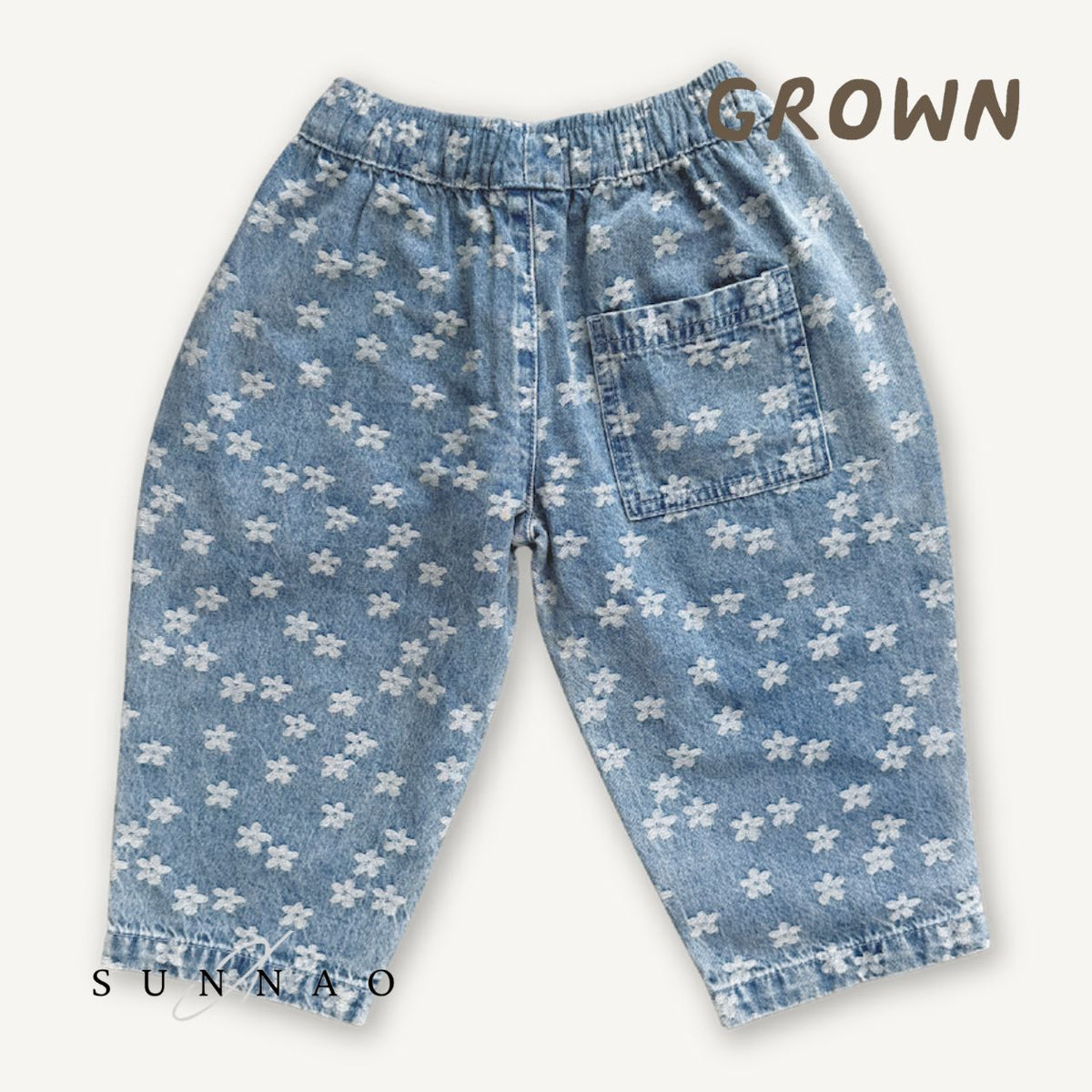 <GROWN> Daisy Denim Balloon Pant