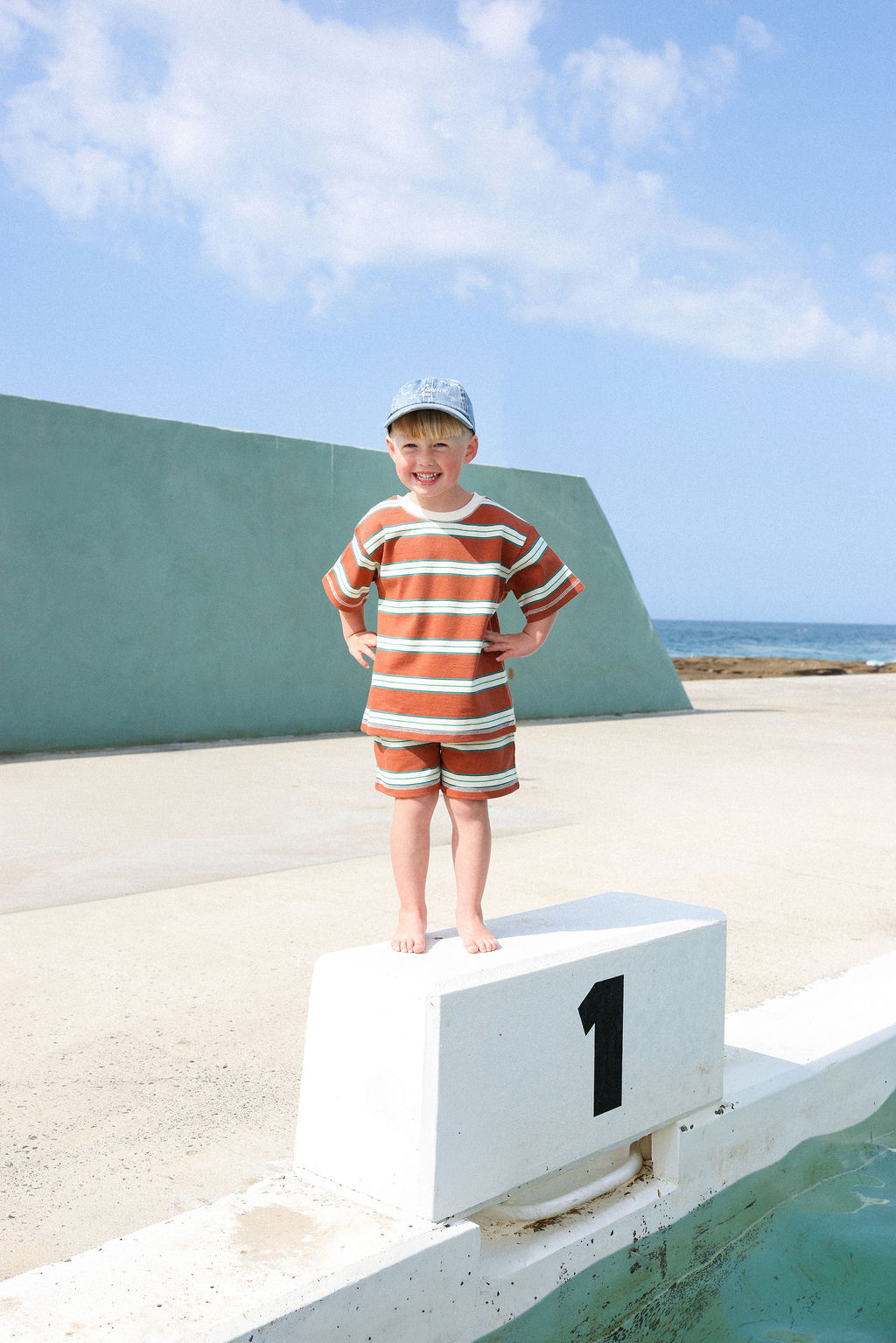 【予約販売】<GROWN> Daisy Denim Cap KIDS