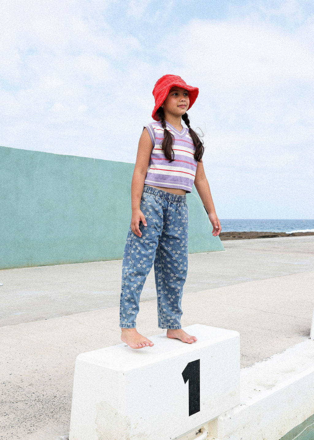 <GROWN> Daisy Denim Balloon Pant