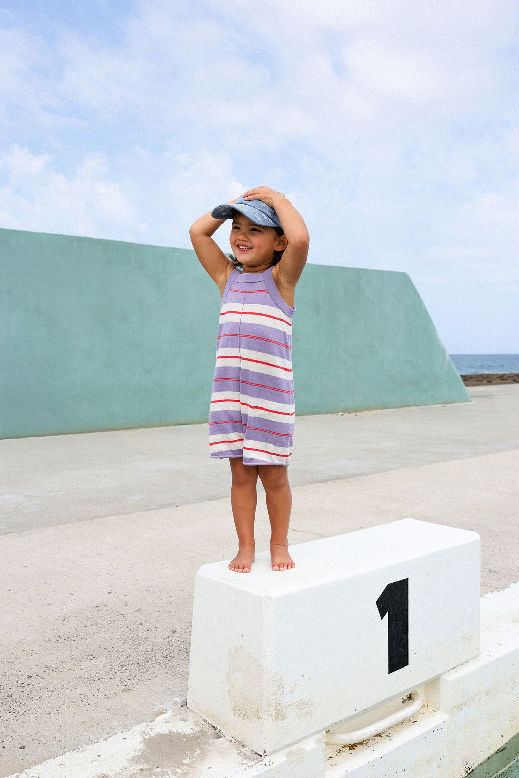 【予約販売】<GROWN> Daisy Denim Cap KIDS