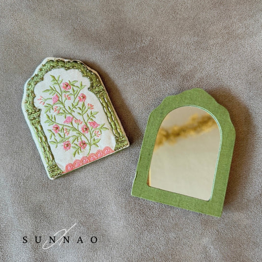 Indian Embroidery hand mirror