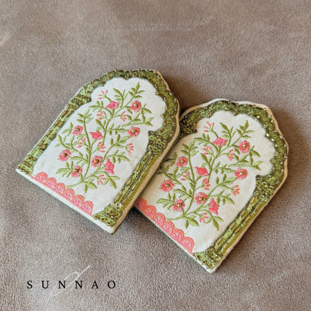 Indian Embroidery hand mirror