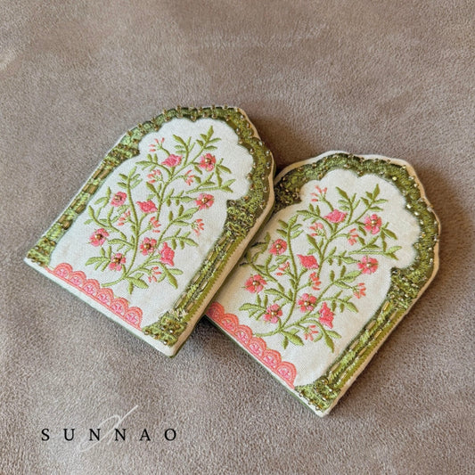 Indian Embroidery hand mirror