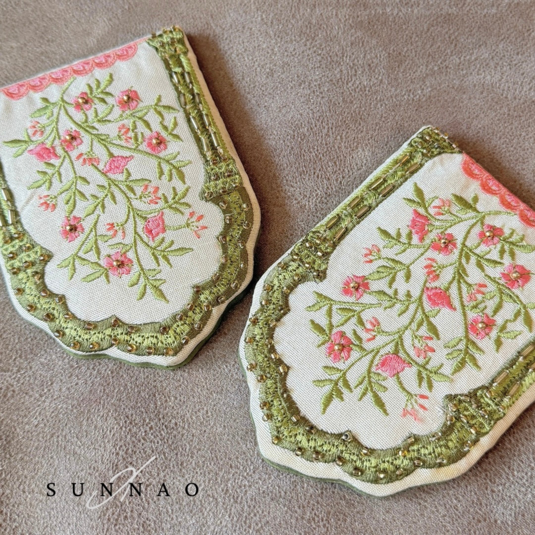 Indian Embroidery hand mirror