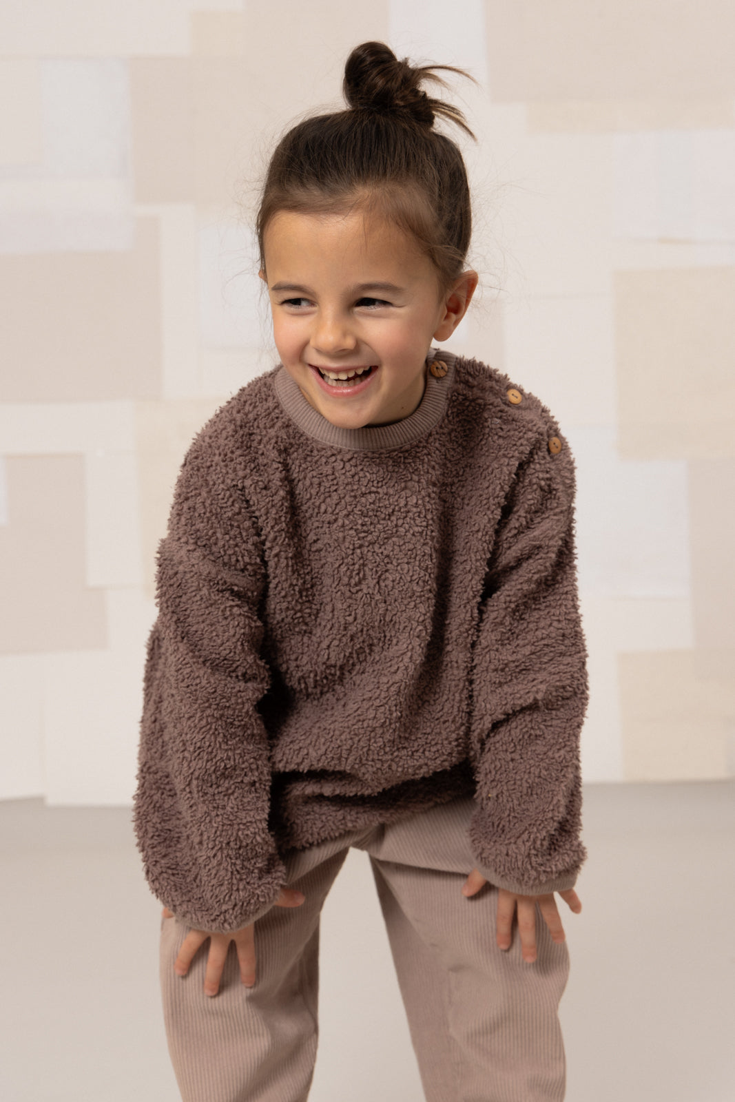 <STUDIO BOHEME PARIS> OURS SWEAT-SHIRT - MAUVE