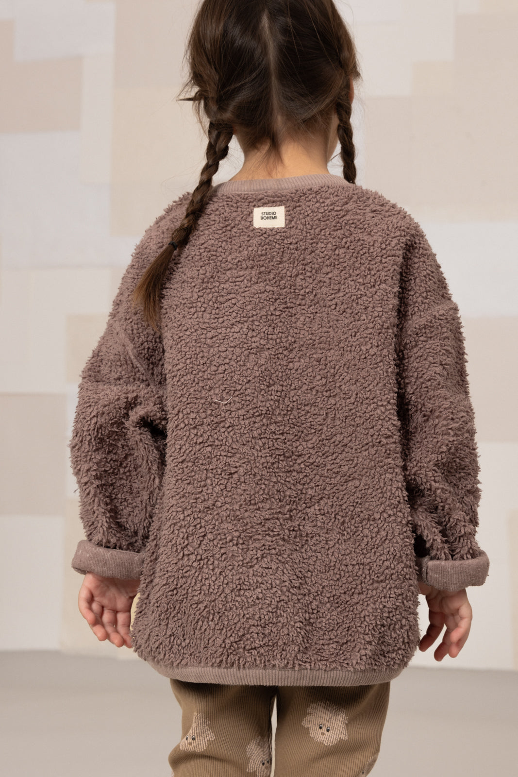 <STUDIO BOHEME PARIS> OURS SWEAT-SHIRT - MAUVE
