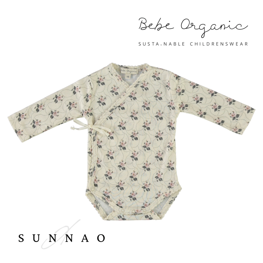 <Bebe Organic> Colette Wrap Onesie（3M/6M）