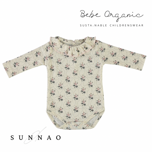 <Bebe Organic> Colette Collar Onesie（6M/9M）