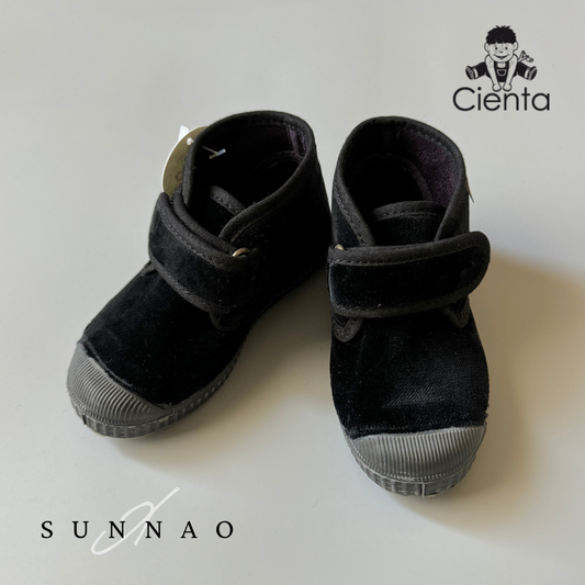 <Cienta>High-cut velour shoes - NEGRO 975075