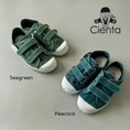 갤러리 뷰어로 이미지로드, <Cienta>Double strap velcro sneaker - PEACOCK 78777
