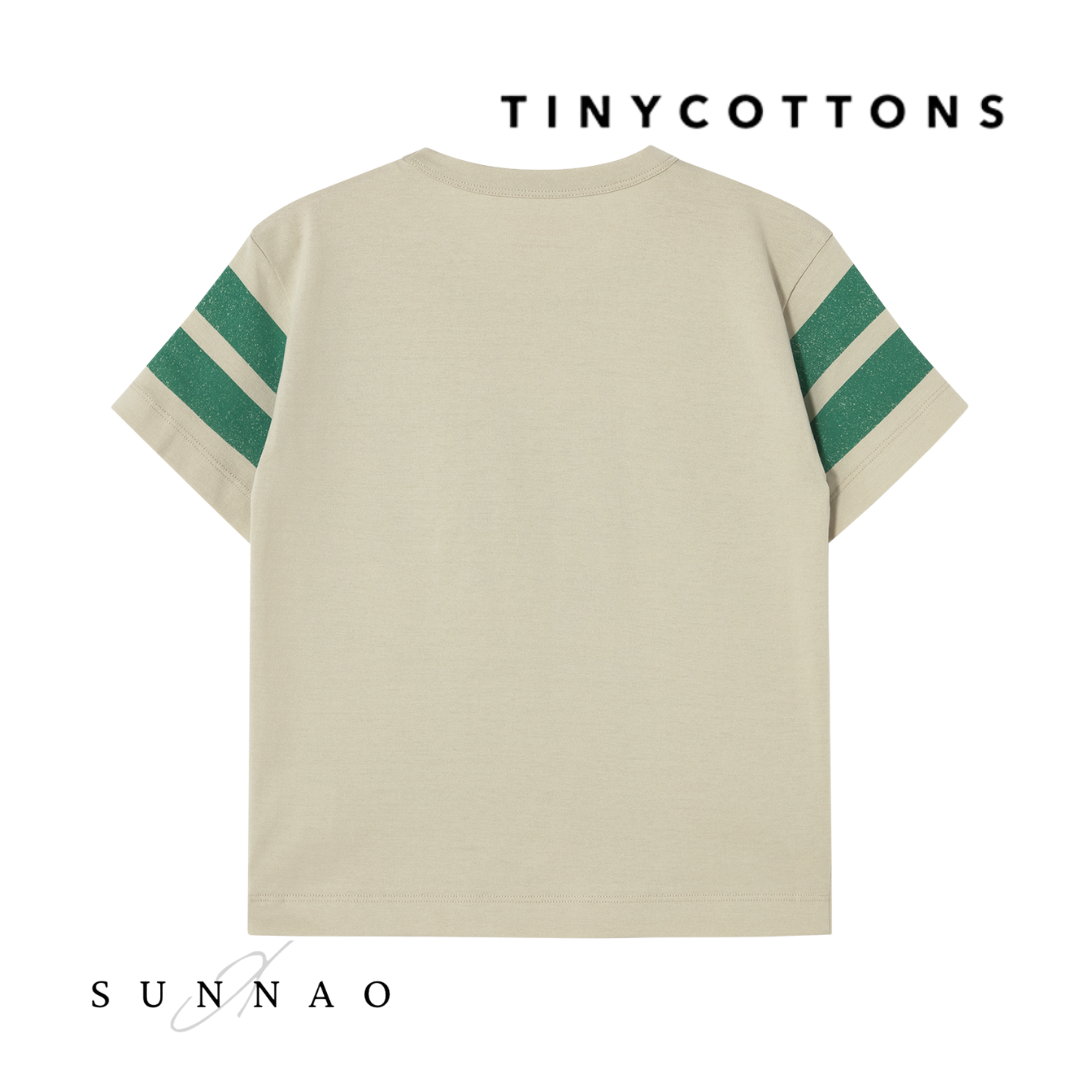 <TINYCOTTONS> STRIPES LOGO TEE（2-8Y）