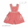 Gallery viewerに画像を読み込む, <Lali> Clara Romper in Coral Crossstitch（2-5Y）
