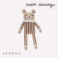 갤러리 뷰어로 이미지로드, <Main Sauvage>Teddy knit toy - Nut striped jumpsuit
