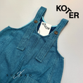 갤러리 뷰어로 이미지로드, <Studio Koter> KAI OVERDYE DENIM DUNGAREES - Blue mist
