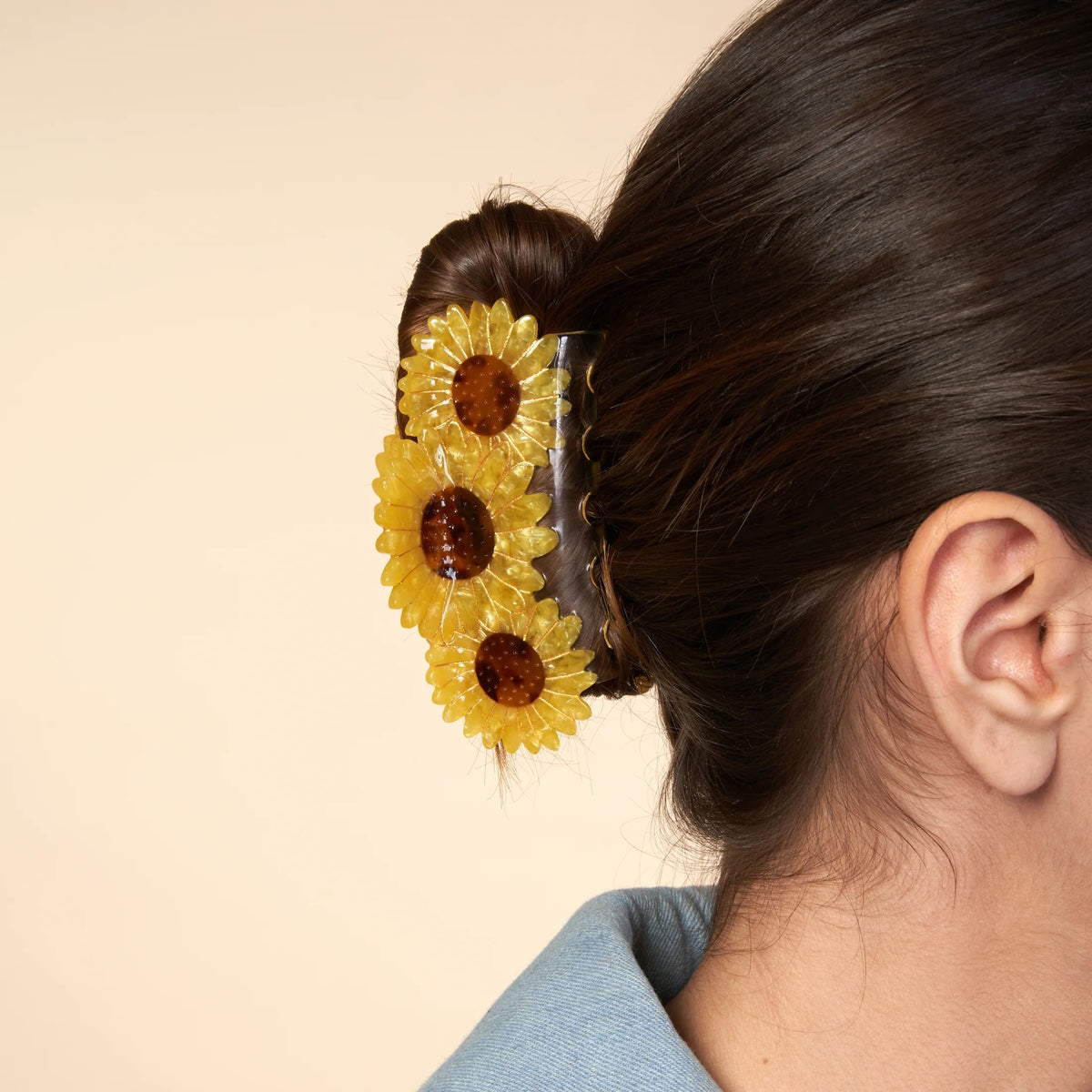 <COUCOU SUZETTE> Sunflower Trio Hair Claw