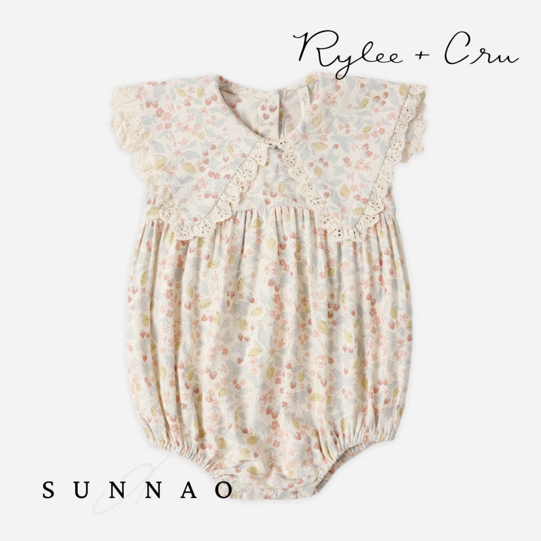 <Rylee + Cru> PORTER ROMPER - SUMMER GARDEN