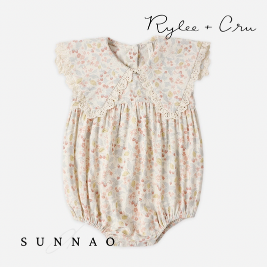 <Rylee + Cru> PORTER ROMPER - SUMMER GARDEN