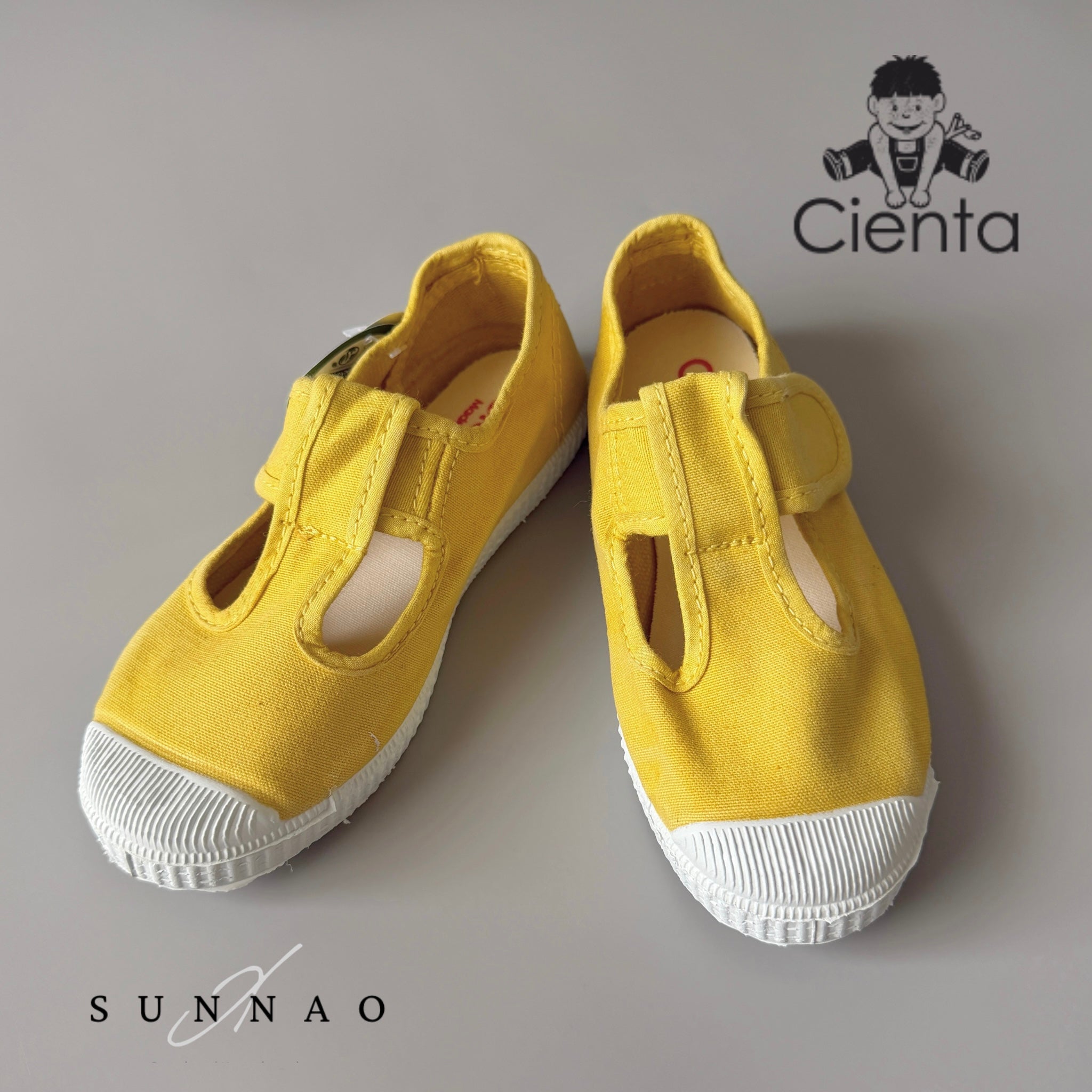 <Cienta>T strap shoes - LEMON 77777