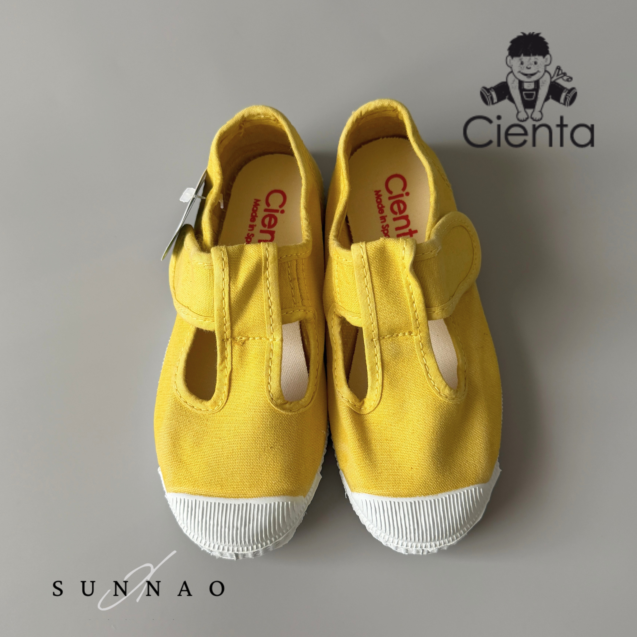<Cienta>T strap shoes - LEMON 77777