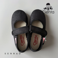 Load image into Gallery viewer, <Cienta>One strap velcro sneaker - LAME BLACK 561131
