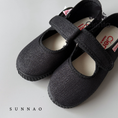 Load image into Gallery viewer, <Cienta>One strap velcro sneaker - LAME BLACK 561131
