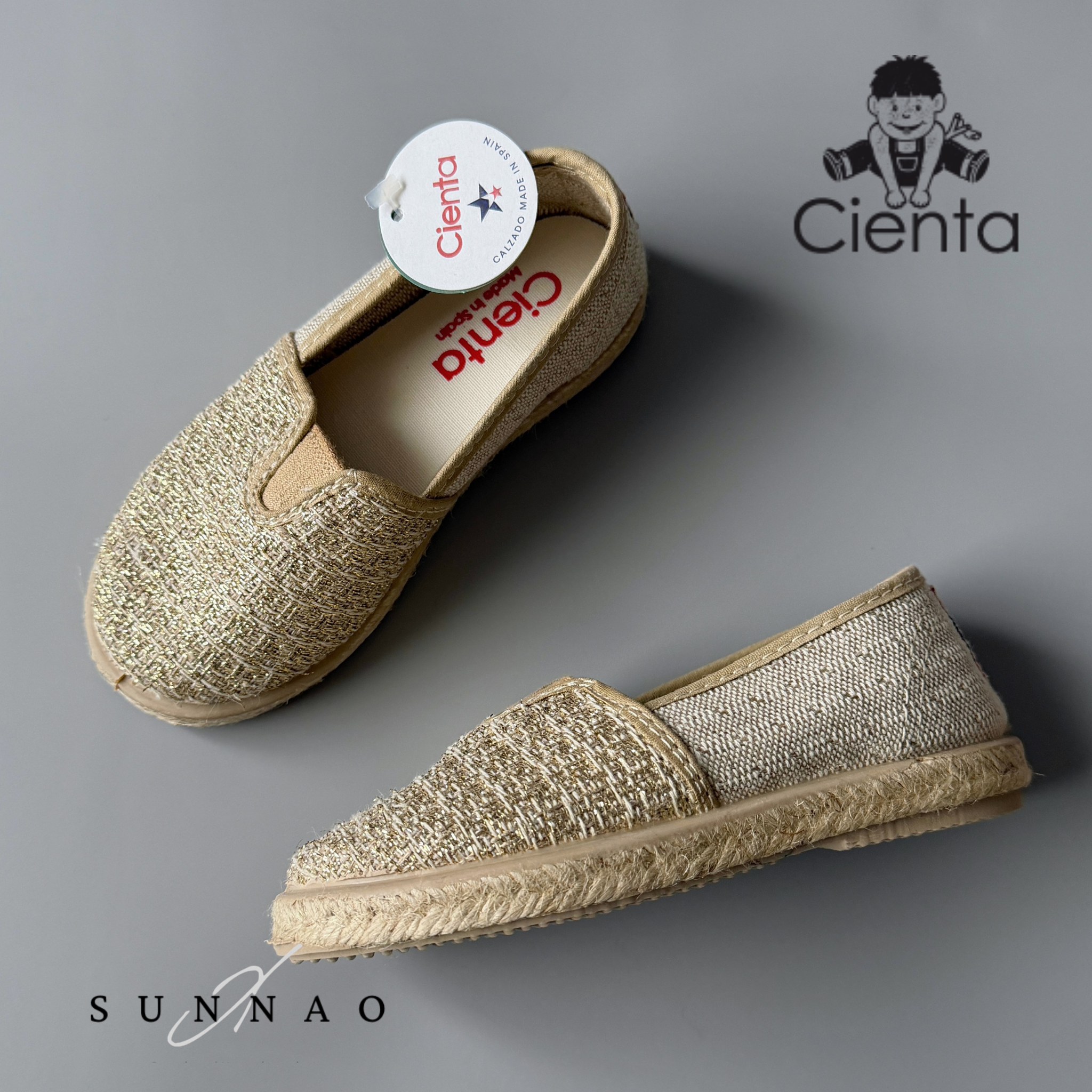 Cienta Espadrilles shoes ORO 40069 (EU20)