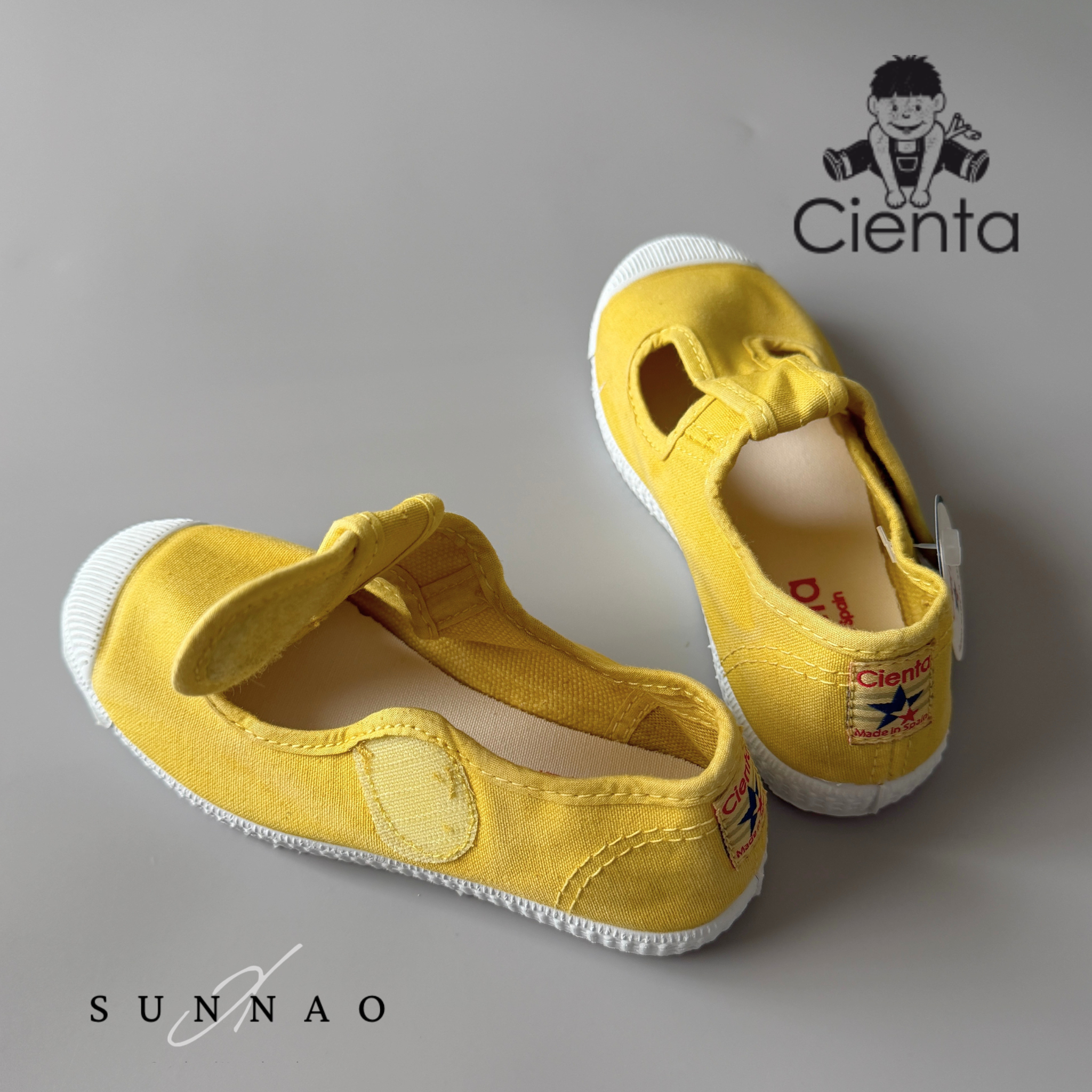 <Cienta>T strap shoes - LEMON 77777