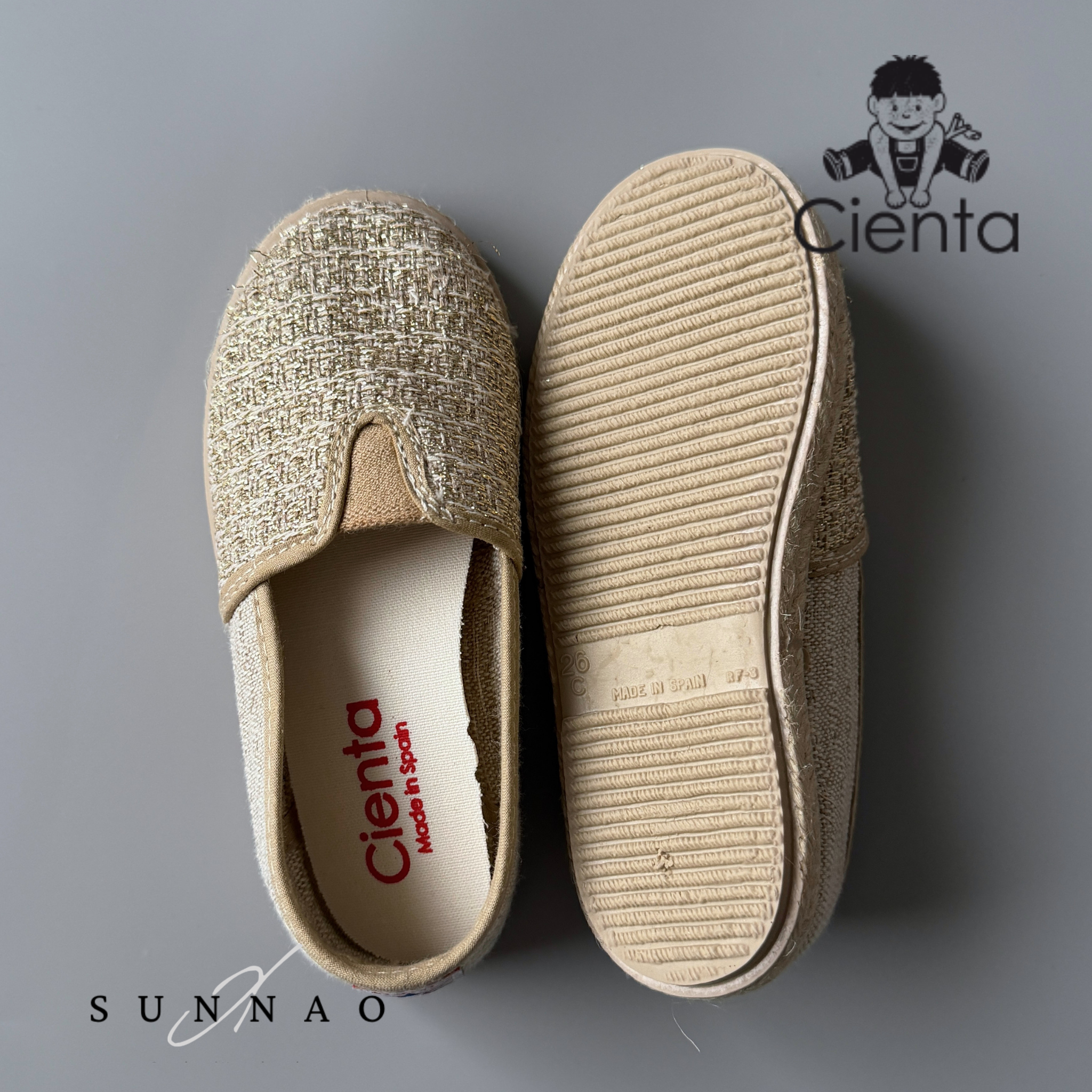 Cienta Espadrilles shoes ORO 40069 (EU20)