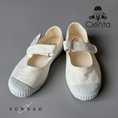 Load image into Gallery viewer, <Cienta>velcro one strap shoes - lace white 769981
