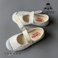 Load image into Gallery viewer, <Cienta>velcro one strap shoes - lace white 769981
