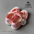 Load image into Gallery viewer, <Cienta>velcro one strap shoes - lace pink 769981
