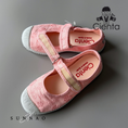Load image into Gallery viewer, <Cienta>velcro one strap shoes - lace pink 769981
