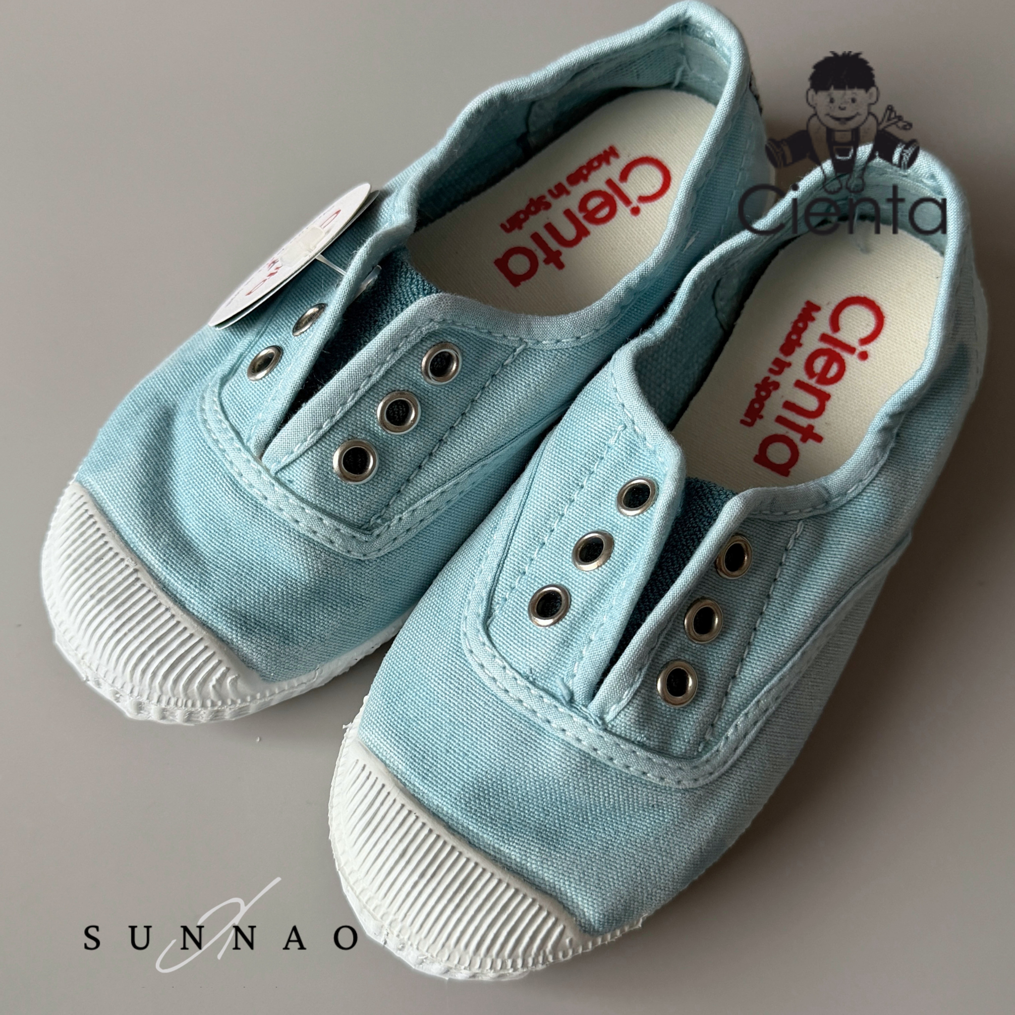 <Cienta>Deck shoes - Sky 70777