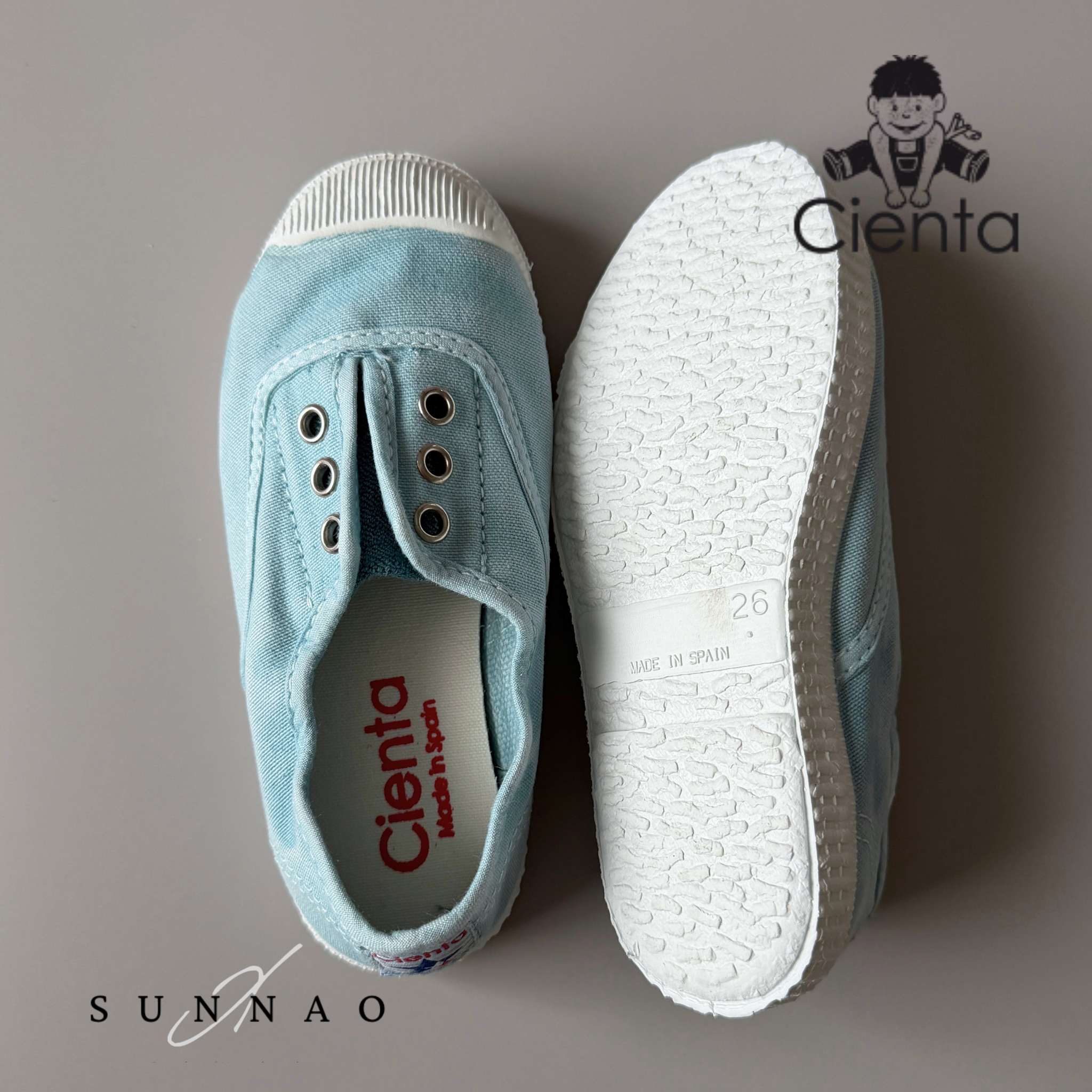 <Cienta>Deck shoes - Sky 70777